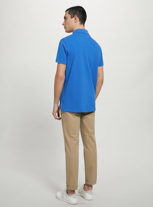 Heren Alcott wh3 wit katoenen piqué poloshirt met borduursel kleding PT24847