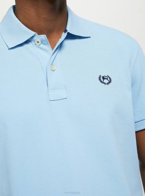 Heren Alcott wh3 wit katoenen piqué poloshirt met borduursel kleding PT24947