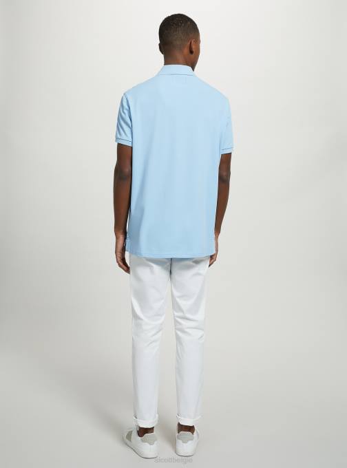 Heren Alcott wh3 wit katoenen piqué poloshirt met borduursel kleding PT24947