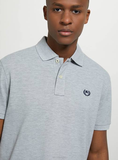 Heren Alcott wh3 wit katoenen piqué poloshirt met borduursel kleding PT24969