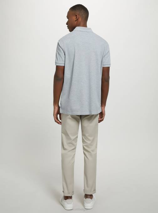 Heren Alcott wh3 wit katoenen piqué poloshirt met borduursel kleding PT24969