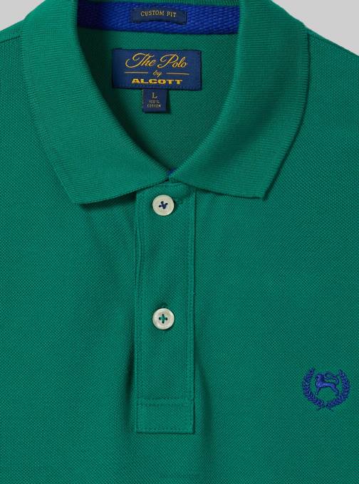 Heren Alcott wh3 wit katoenen piqué poloshirt met borduursel kleding PT24995