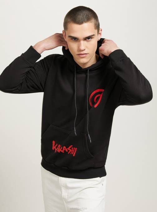 Heren Alcott bk1 zwart Naruto-sweatshirt kleding PT24646