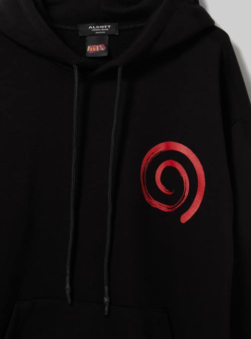Heren Alcott bk1 zwart Naruto-sweatshirt kleding PT24646