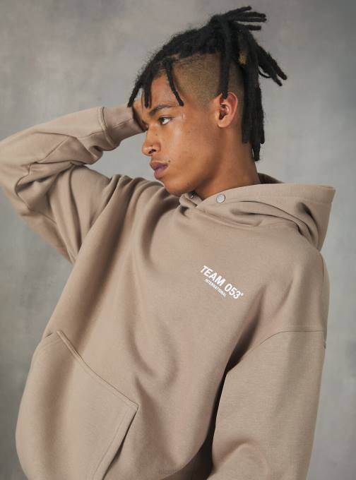 Heren Alcott sa2 zand medium sweatshirt met team 053-print kleding PT241057