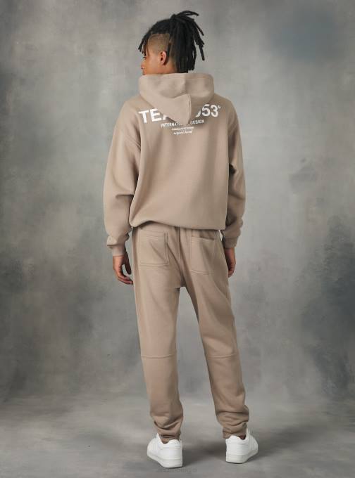 Heren Alcott sa2 zand medium sweatshirt met team 053-print kleding PT241057