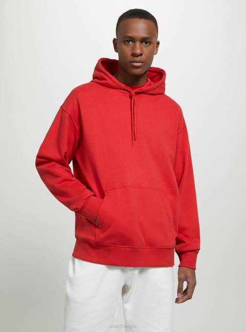 Heren Alcott wh1 gebroken wit sweatshirt met capuchon en buidelzak kleding PT24647