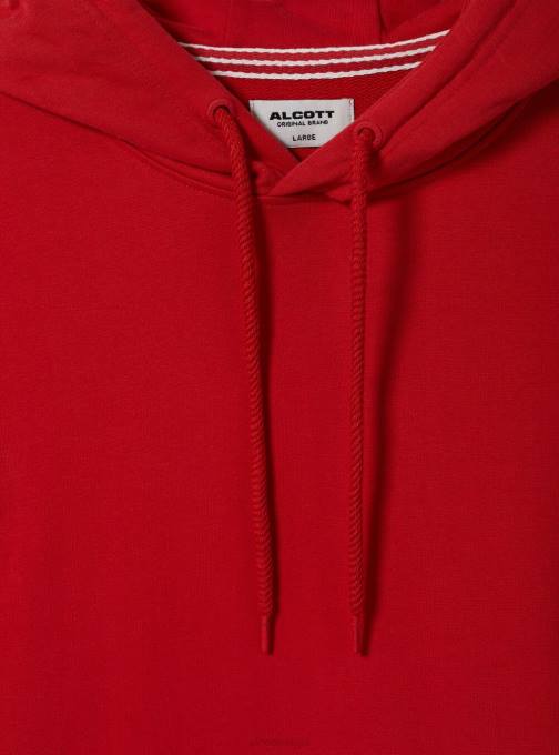 Heren Alcott wh1 gebroken wit sweatshirt met capuchon en buidelzak kleding PT24647