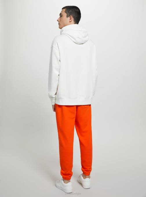 Heren Alcott wh1 gebroken wit sweatshirt met capuchon en buidelzak kleding PT24661