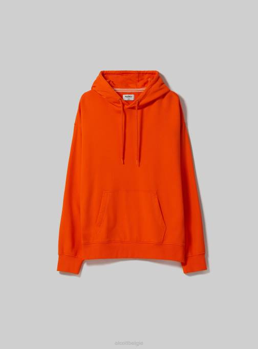 Heren Alcott wh1 gebroken wit sweatshirt met capuchon en buidelzak kleding PT24666