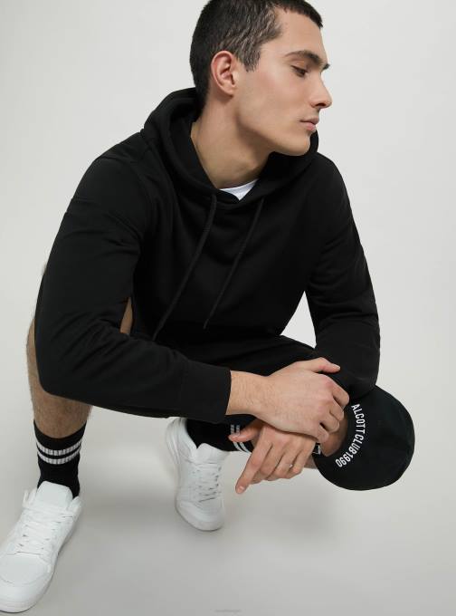 Heren Alcott wh1 gebroken wit sweatshirt met capuchon en buidelzak kleding PT24682