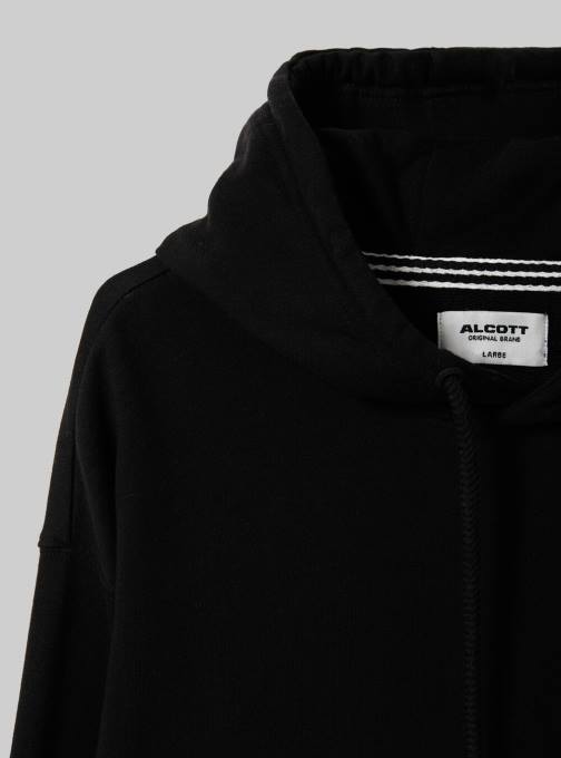 Heren Alcott wh1 gebroken wit sweatshirt met capuchon en buidelzak kleding PT24682