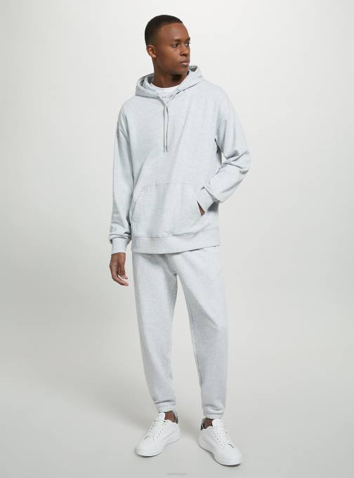 Heren Alcott wh1 gebroken wit sweatshirt met capuchon en buidelzak kleding PT24683