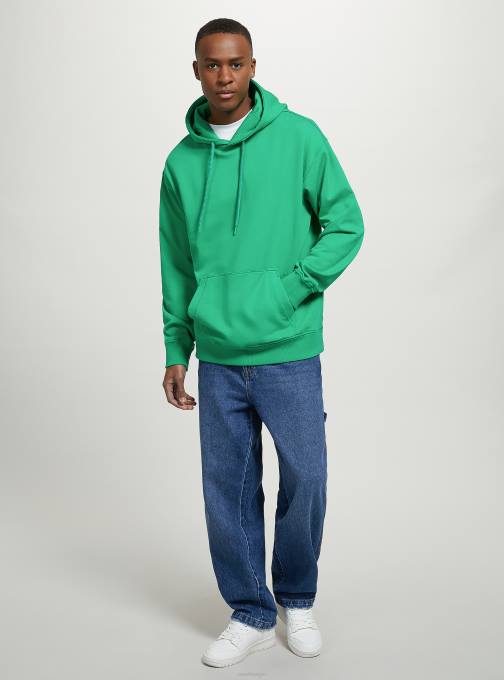 Heren Alcott wh1 gebroken wit sweatshirt met capuchon en buidelzak kleding PT24890