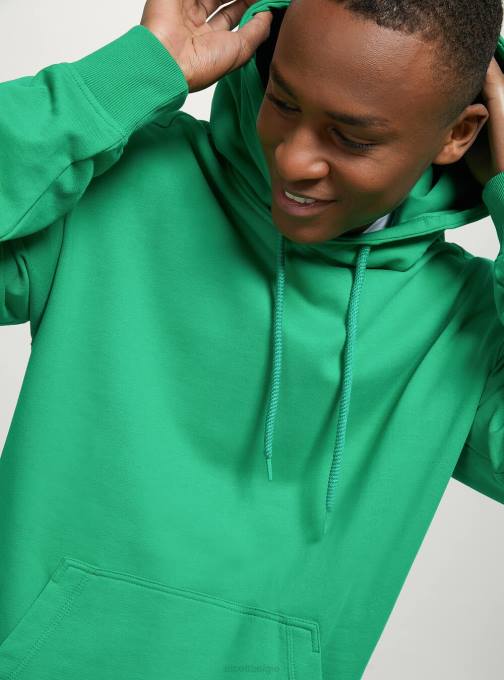 Heren Alcott wh1 gebroken wit sweatshirt met capuchon en buidelzak kleding PT24890