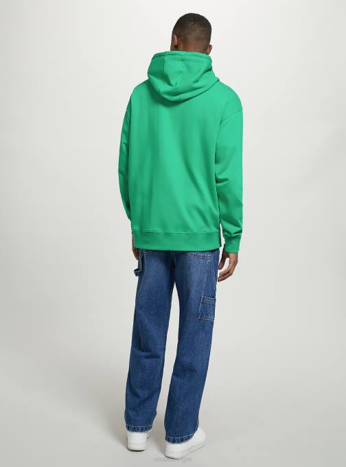 Heren Alcott wh1 gebroken wit sweatshirt met capuchon en buidelzak kleding PT24890