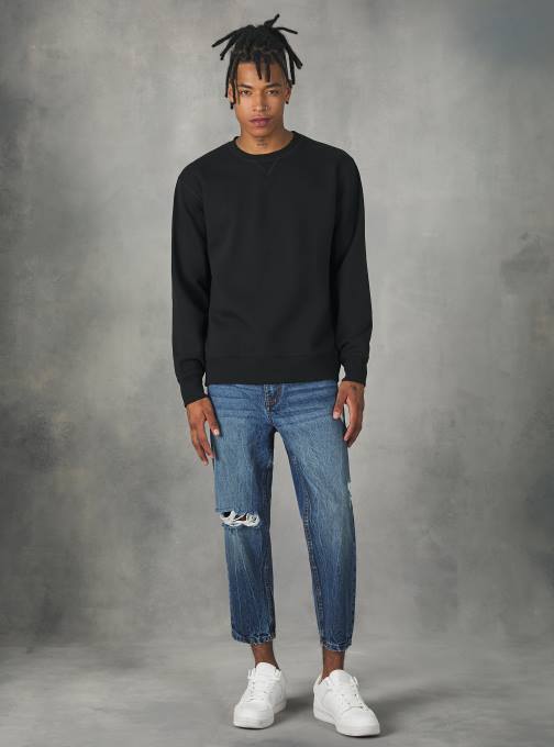 Heren Alcott wh2 wit Sweatshirt met ronde hals kleding PT241006