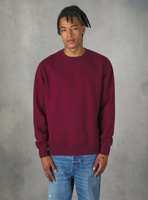 Heren Alcott wh2 wit Sweatshirt met ronde hals kleding PT241008