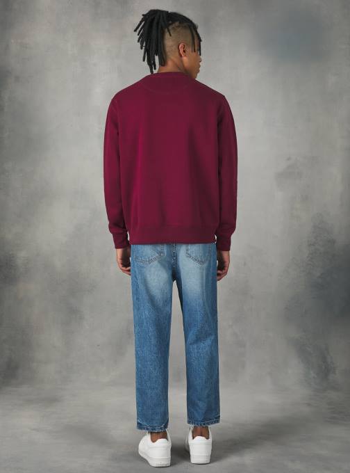 Heren Alcott wh2 wit Sweatshirt met ronde hals kleding PT241008