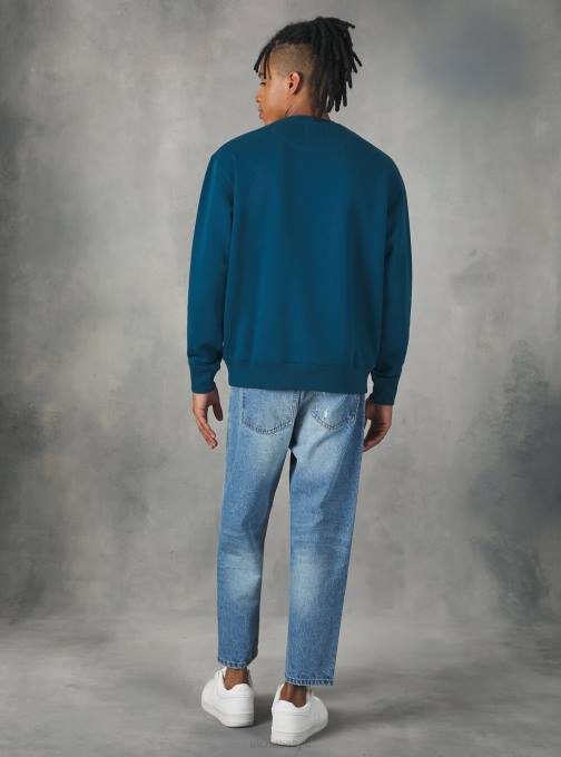 Heren Alcott wh2 wit Sweatshirt met ronde hals kleding PT241130