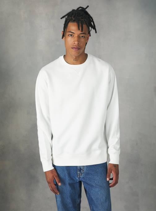 Heren Alcott wh2 wit Sweatshirt met ronde hals kleding PT24709