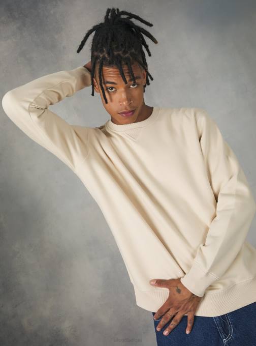 Heren Alcott wh2 wit Sweatshirt met ronde hals kleding PT24822