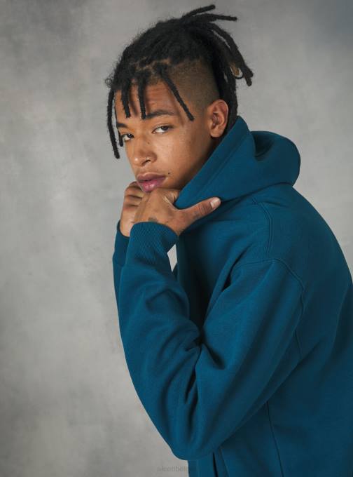 Heren Alcott wh2 wit sweatshirt met capuchon en buidelzak kleding PT241137