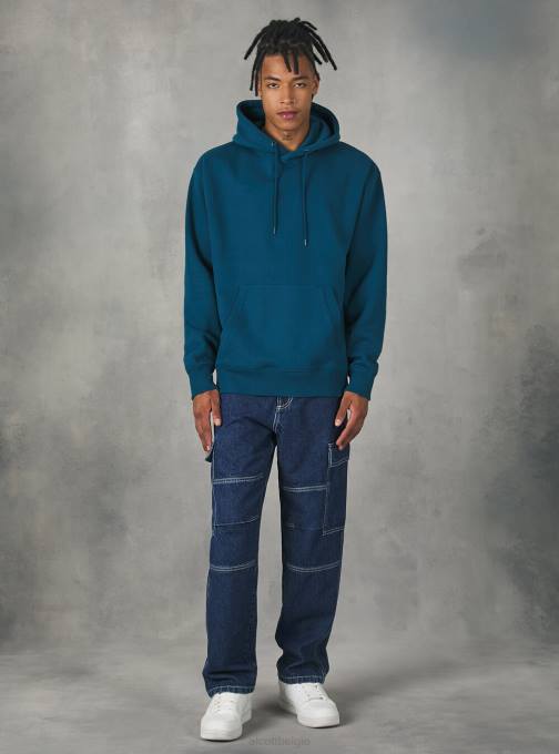 Heren Alcott wh2 wit sweatshirt met capuchon en buidelzak kleding PT241137