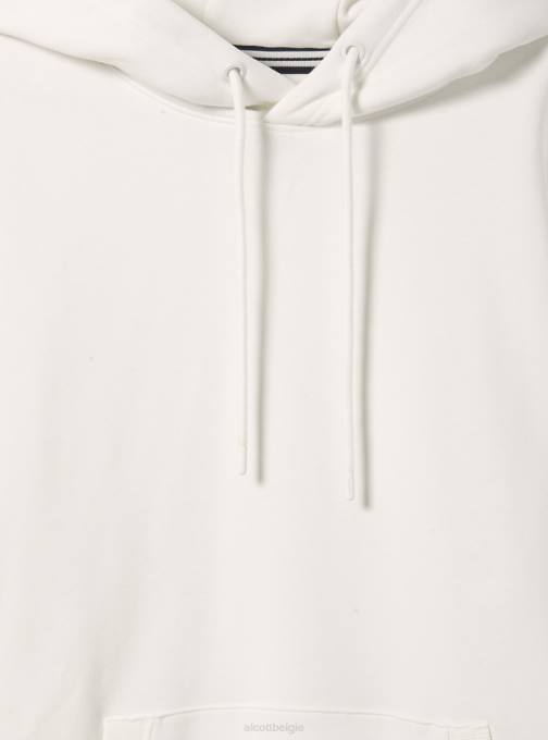 Heren Alcott wh2 wit sweatshirt met capuchon en buidelzak kleding PT24814