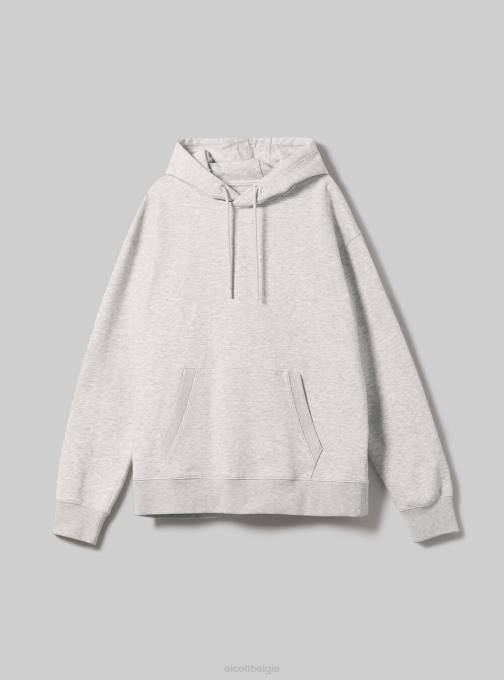 Heren Alcott wh2 wit sweatshirt met capuchon en buidelzak kleding PT24944