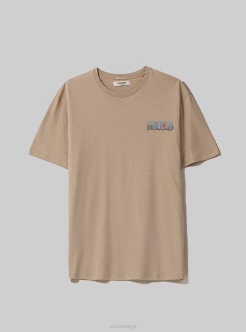 Heren Alcott bg3 beige licht T-shirt uit één stuk kleding PT241000