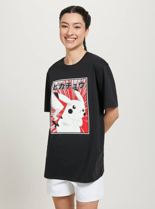 Heren Alcott bk1 zwart Pokemon-shirt kleding PT2438