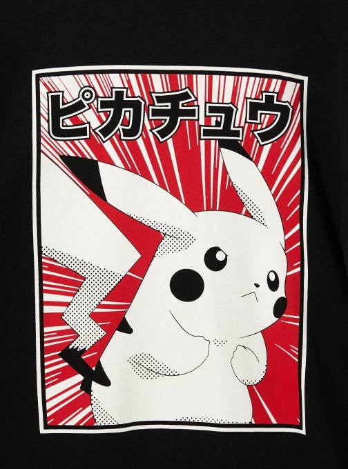 Heren Alcott bk1 zwart Pokemon-shirt kleding PT2438