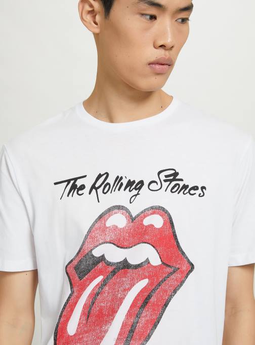 Heren Alcott bk1 zwart Rolling Stones t-shirt kleding PT241030