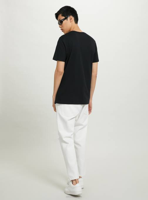 Heren Alcott bk1 zwart Rolling Stones t-shirt kleding PT24790