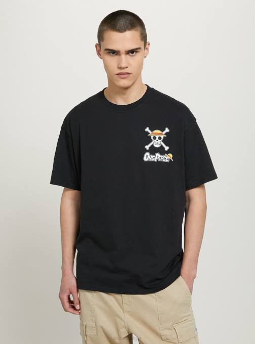 Heren Alcott bk1 zwart T-shirt uit één stuk kleding PT24640