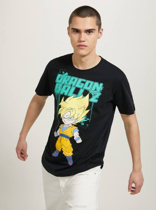 Heren Alcott bk1 zwart drakenbal t-shirt kleding PT24693
