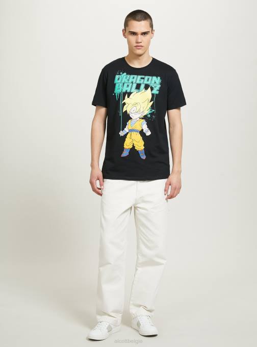 Heren Alcott bk1 zwart drakenbal t-shirt kleding PT24693