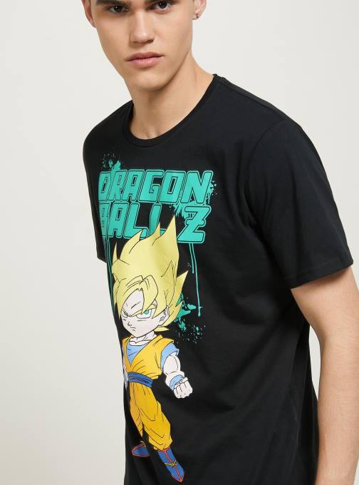 Heren Alcott bk1 zwart drakenbal t-shirt kleding PT24693