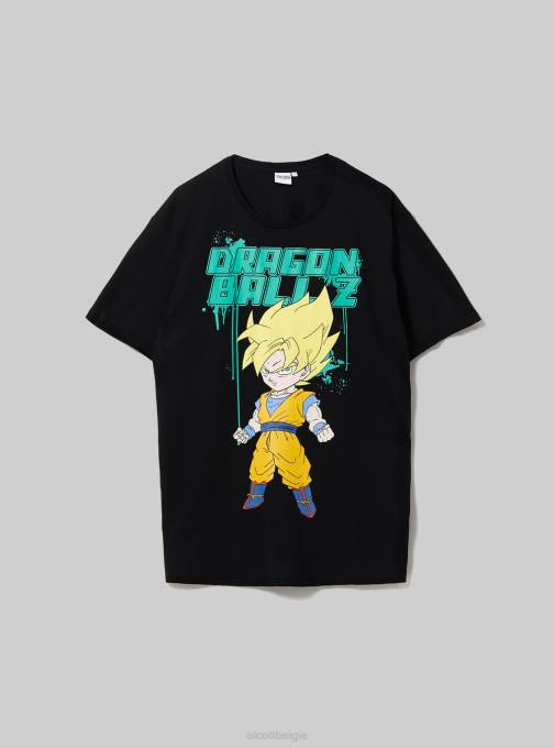 Heren Alcott bk1 zwart drakenbal t-shirt kleding PT24693