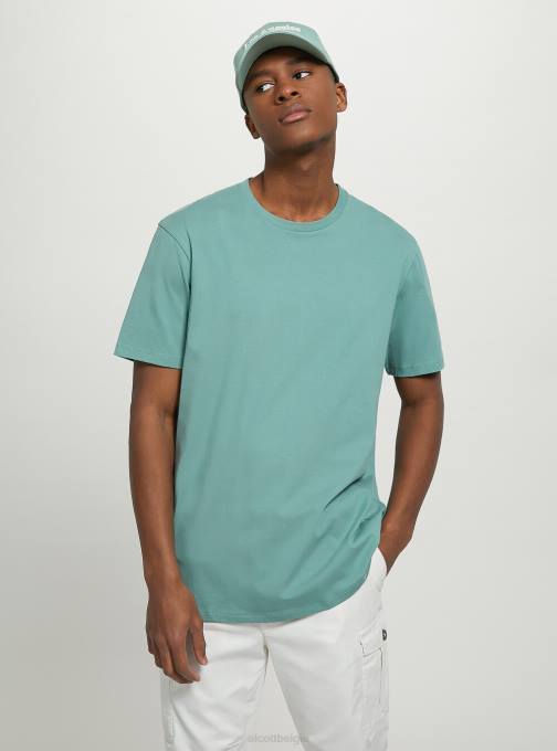 Heren Alcott bk1 zwart katoenen T-shirt met ronde hals kleding PT241026