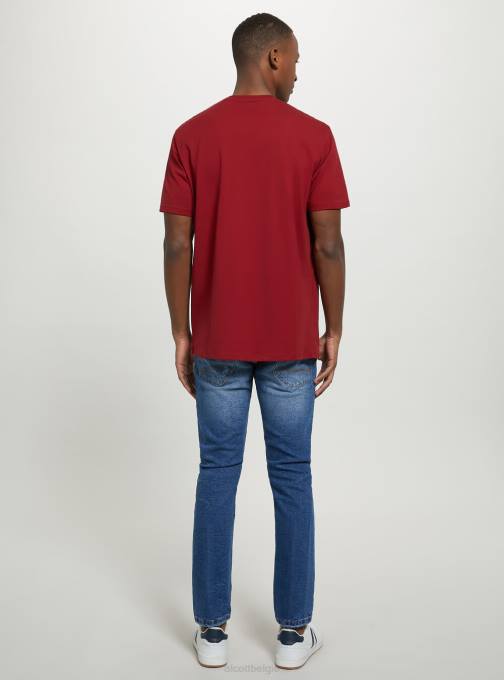 Heren Alcott bk1 zwart katoenen T-shirt met ronde hals kleding PT241069