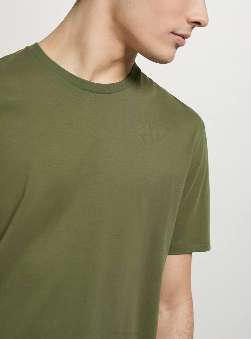 Heren Alcott bk1 zwart katoenen T-shirt met ronde hals kleding PT241074