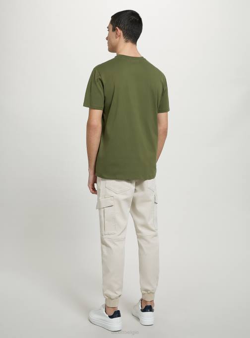 Heren Alcott bk1 zwart katoenen T-shirt met ronde hals kleding PT241074