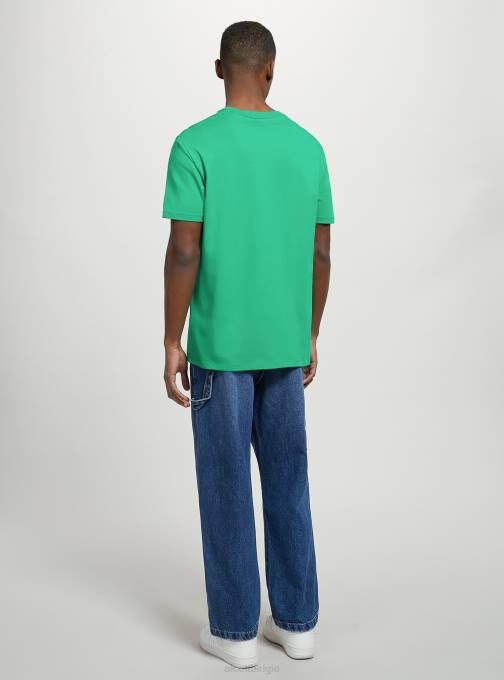 Heren Alcott bk1 zwart katoenen T-shirt met ronde hals kleding PT241078