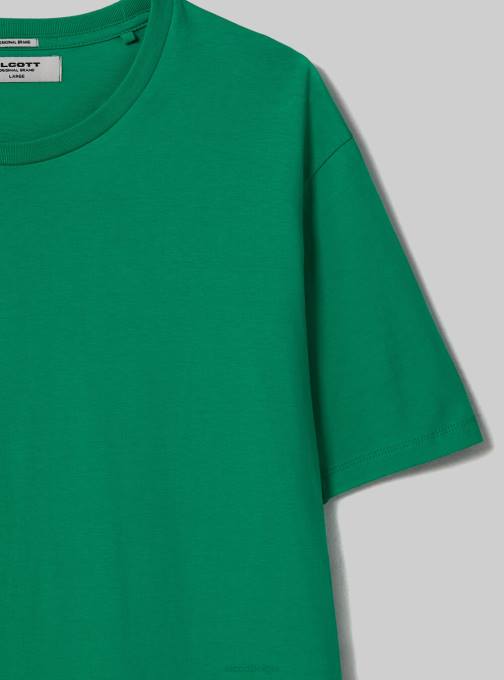 Heren Alcott bk1 zwart katoenen T-shirt met ronde hals kleding PT241078