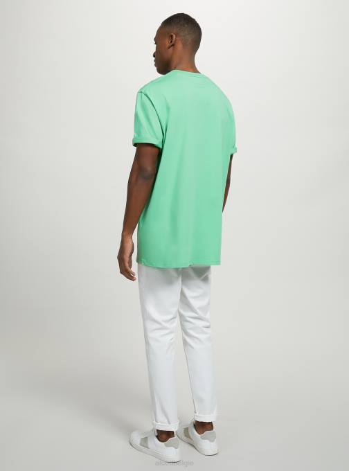 Heren Alcott bk1 zwart katoenen T-shirt met ronde hals kleding PT241147