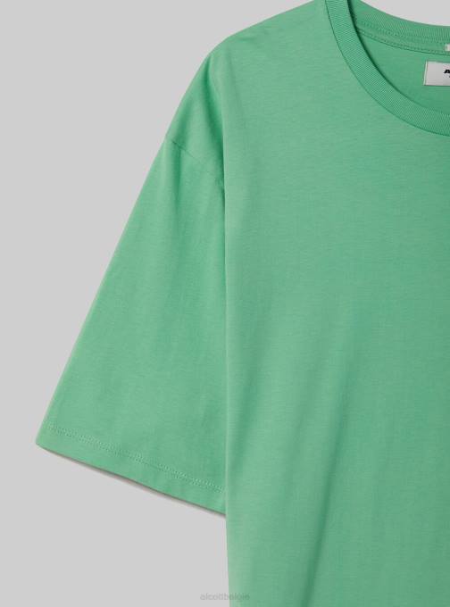 Heren Alcott bk1 zwart katoenen T-shirt met ronde hals kleding PT241147