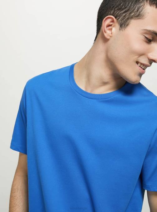 Heren Alcott bk1 zwart katoenen T-shirt met ronde hals kleding PT241177