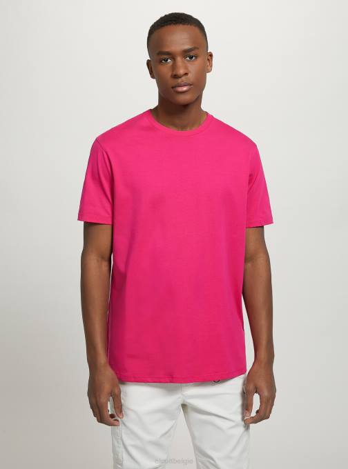 Heren Alcott bk1 zwart katoenen T-shirt met ronde hals kleding PT241202